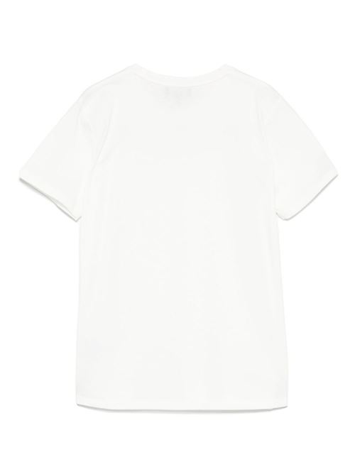 T-shirt bambino Emporio Armani bianca con logo EMPORIO ARMANI KIDS | EB000421AF15013M0135